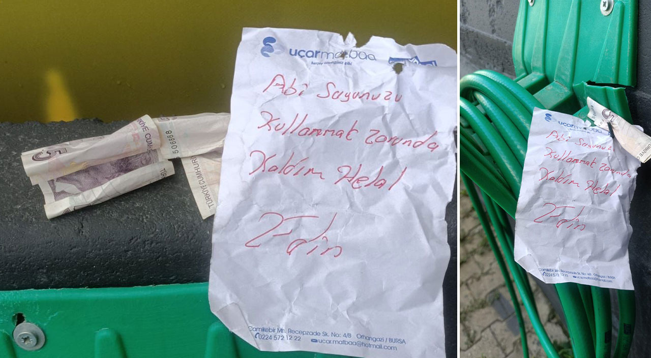 Oto ekspertiz çalışanlarını şoke eden not! 'Hakkınızı helal edin' diyerek parasını bırakmış