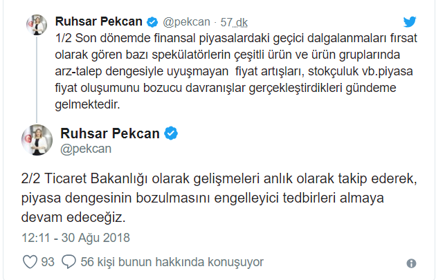 Ticaret Bakanlığı'ndan spekülatörlere takip