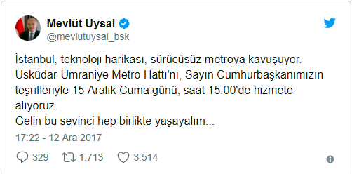 Üsküdar-Ümraniye- Çekmeköy Metro Durakları Nedir, Hangileri? Üsküdar, Ümraniye, Çekmeköy metrosu açılıyor