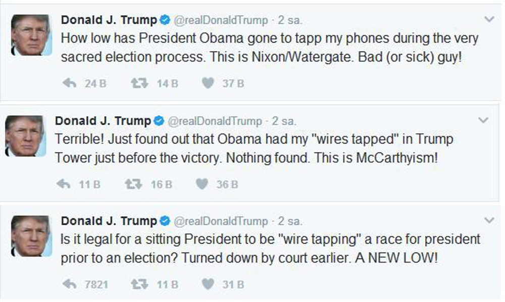 Trump, Obama’ya 'hasta adam' dedi