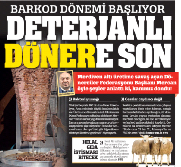 Bozulmuş üç ton eti döner yapacaklardı