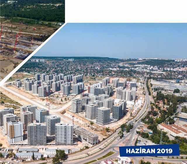 Türkiye’nin mega projesinin 6417 konutluk Park etabında inşaat sona yaklaşıyor