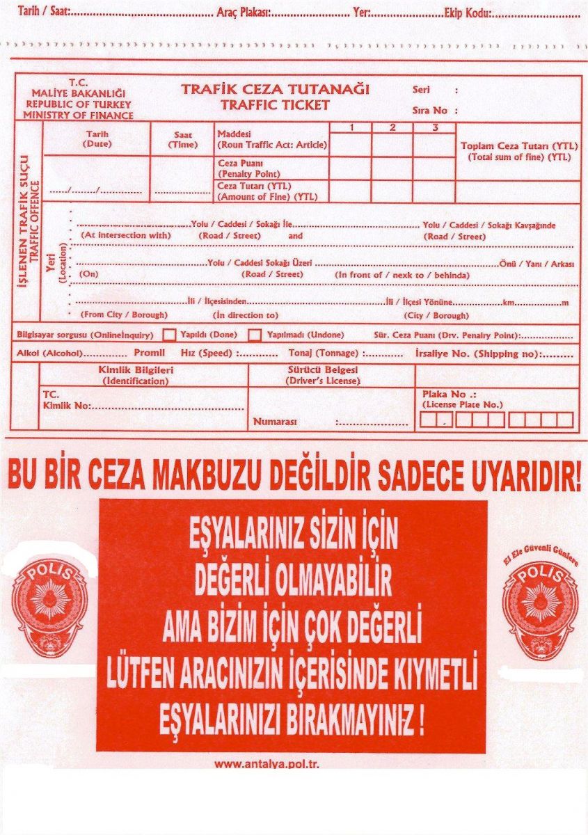 Polis 'şaka ceza makbuzu'yla uyardı!