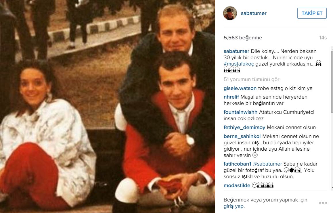 Saba Tümer'den duygulandıran paylaşım Saba Tümer'den duygulandıran paylaşım