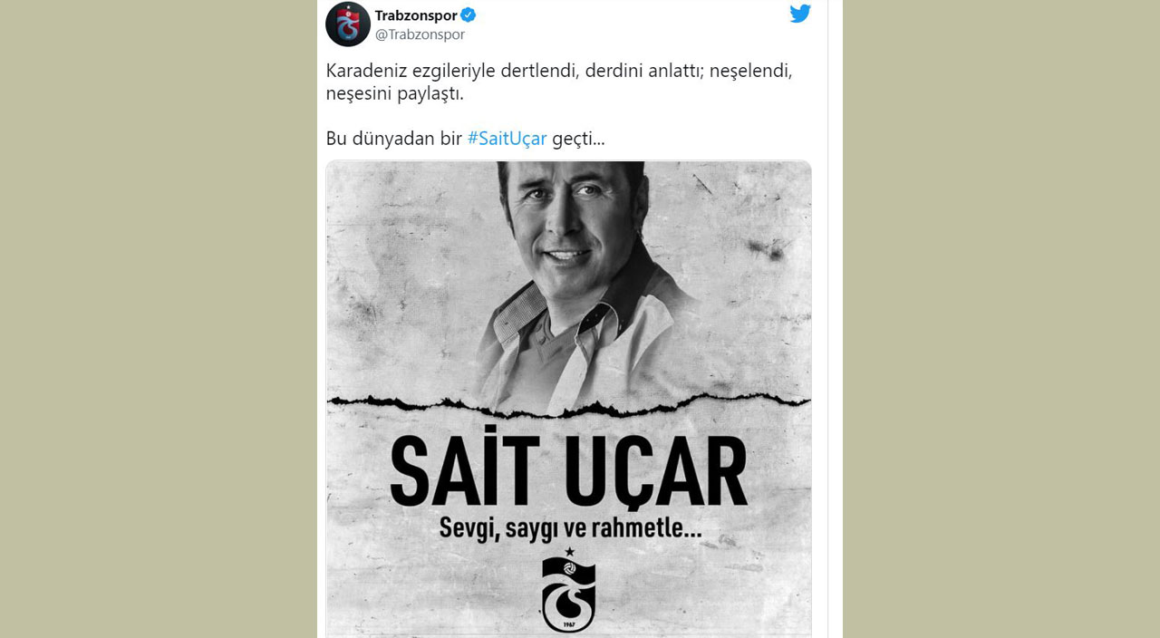 Karadeniz müziğinin sevilen ismi Sait Uçar hayatını kaybetti
