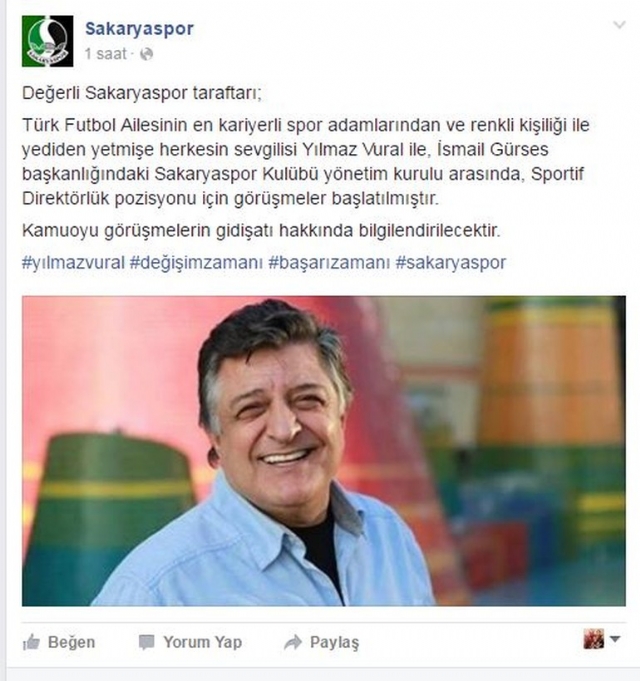 Efsane kulüp, Yılmaz Vural'a talip
