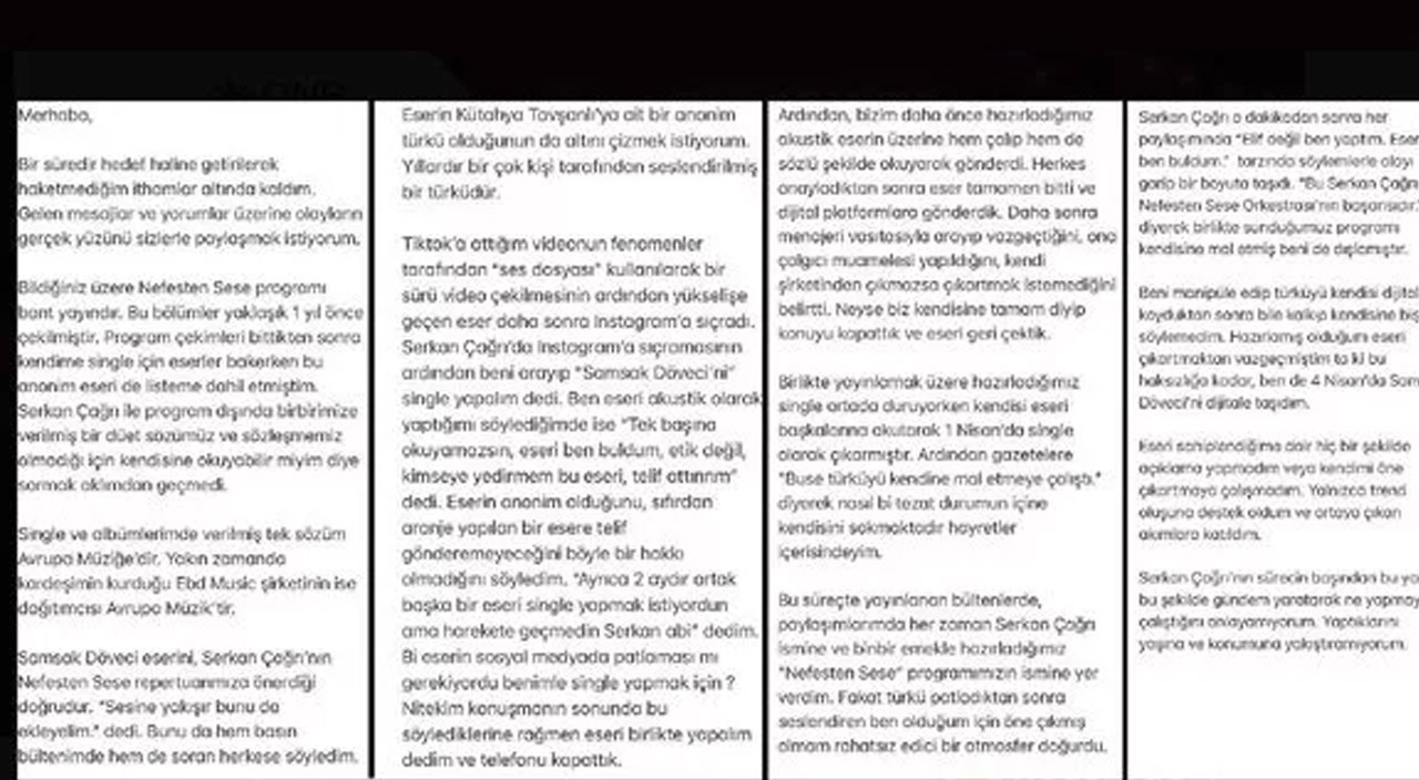 Samsak döveci krizi! Elif Buse Doğan'dan Serkan Çağrı'ya cevap gecikmedi Samsak döveci krizi! Elif Buse Doğan'dan Serkan Çağrı'ya cevap gecikmedi
