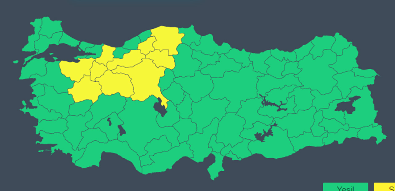Meteoroloji'den 10 il için sarı kodlu uyarı! Gök gürültülü sağanak bekleniyor