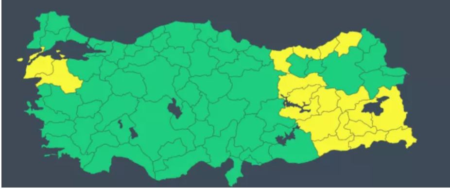 Meteorolojiden 19 kente sarı kodlu uyarı! Yoğun kar yağışı geliyor
