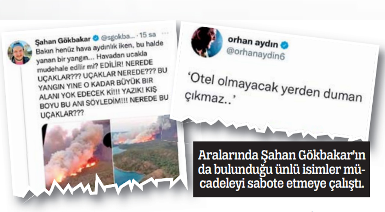 Siyasi kundakçılar yine iş başında! Yangını yalanla körüklediler