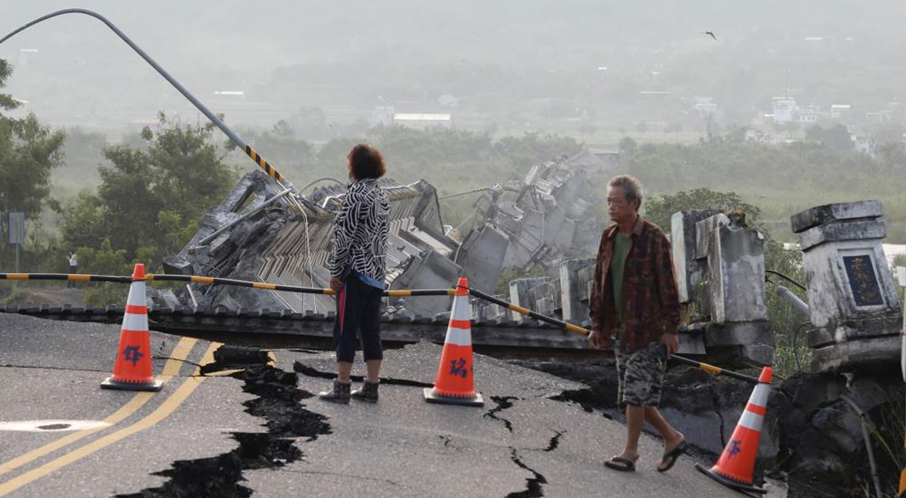 6,9 ile sallanan Tayvan'da depremin bilançosu belli oldu