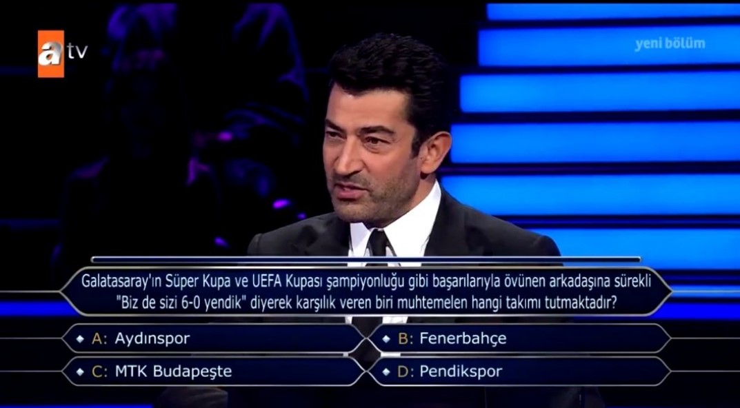 Sarı lacivertliler RTÜK'e şikayette bulundu: Kim Milyoner Olmak İster yarışmasında Fenerbahçelileri kızdıran soru!