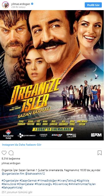 Yılmaz Erdoğan'dan Organize İşler açıklaması