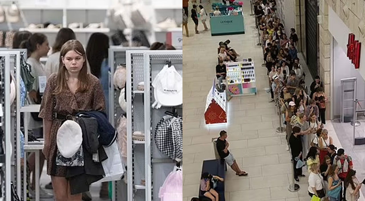 Mağazalar kalan ürünleri satışa çıkarttı, Ruslar akın etti