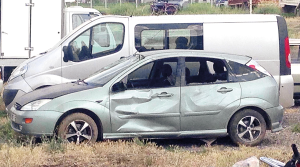 Terörden kurtuldu kazada can verdi