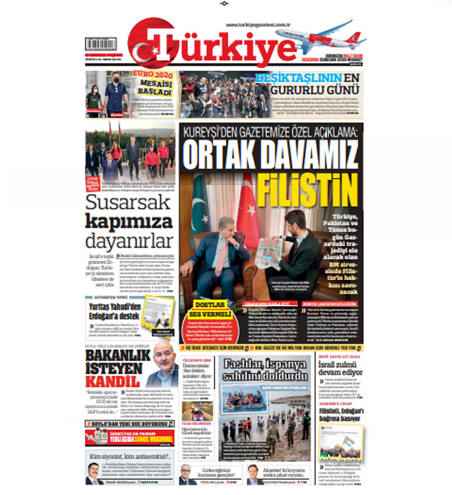 Kureyşi: Filistinlilerin hep yanında olacağız