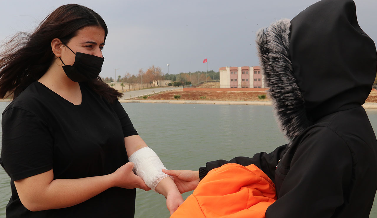 Dehşeti yaşadı! Genç kıza 8 köpek birden saldırdı