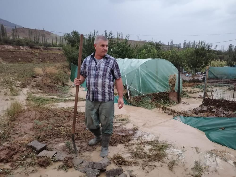 Oltu’da seralar zarar gördü, kümes hayvanları telef oldu