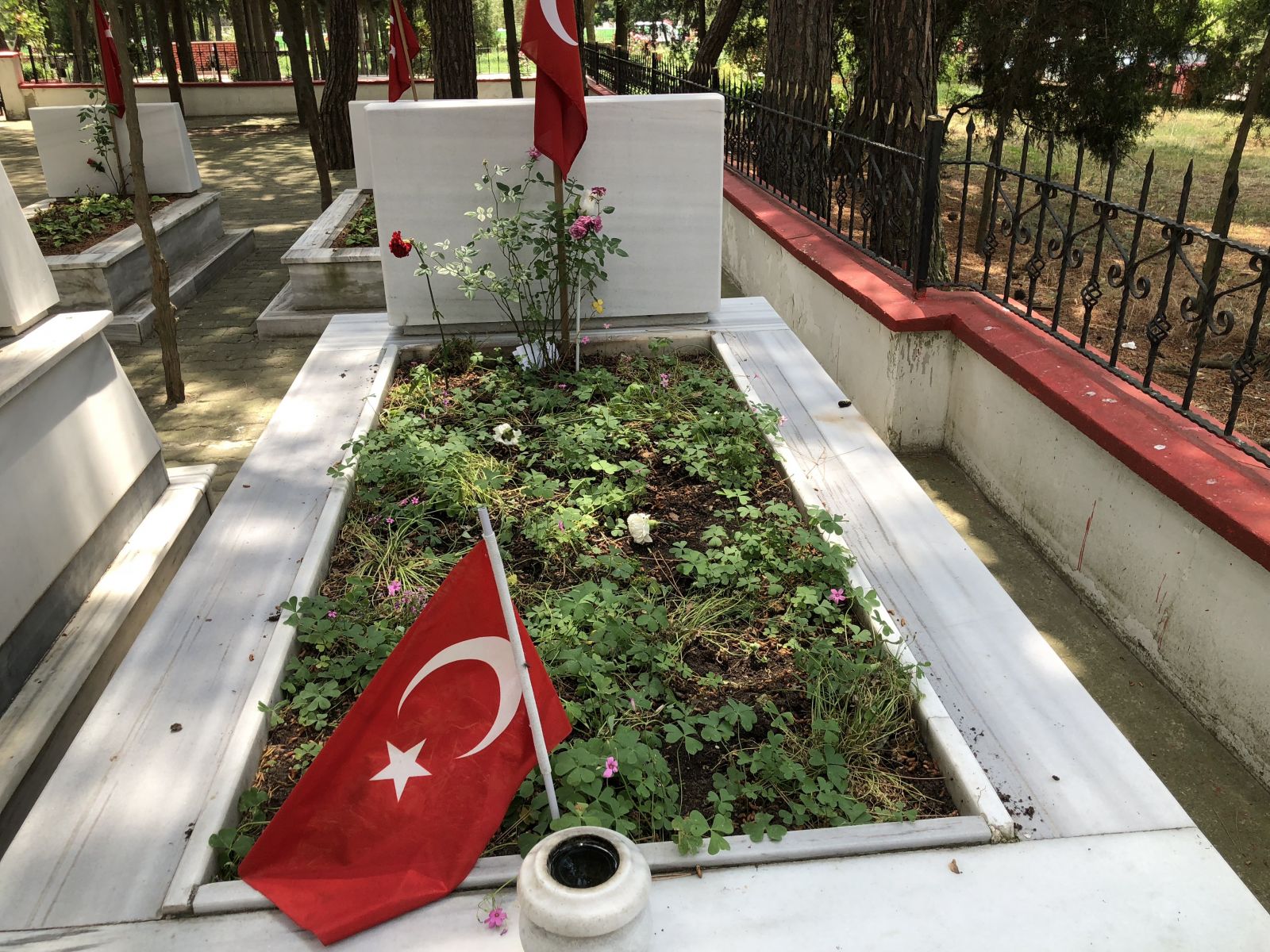 Şehit mezarına bırakılan not duygulandırdı