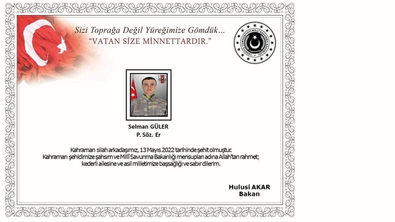MSB acı haberi duyurdu: 1 askerimiz şehit, 3 askerimiz yaralı MSB acı haberi duyurdu: 1 askerimiz şehit, 3 askerimiz yaralı
