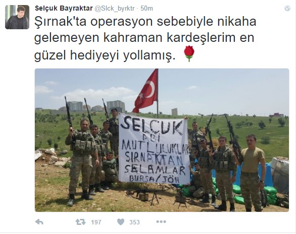 Selçuk Bayraktar'dan askerlerin nikah mesajına cevap