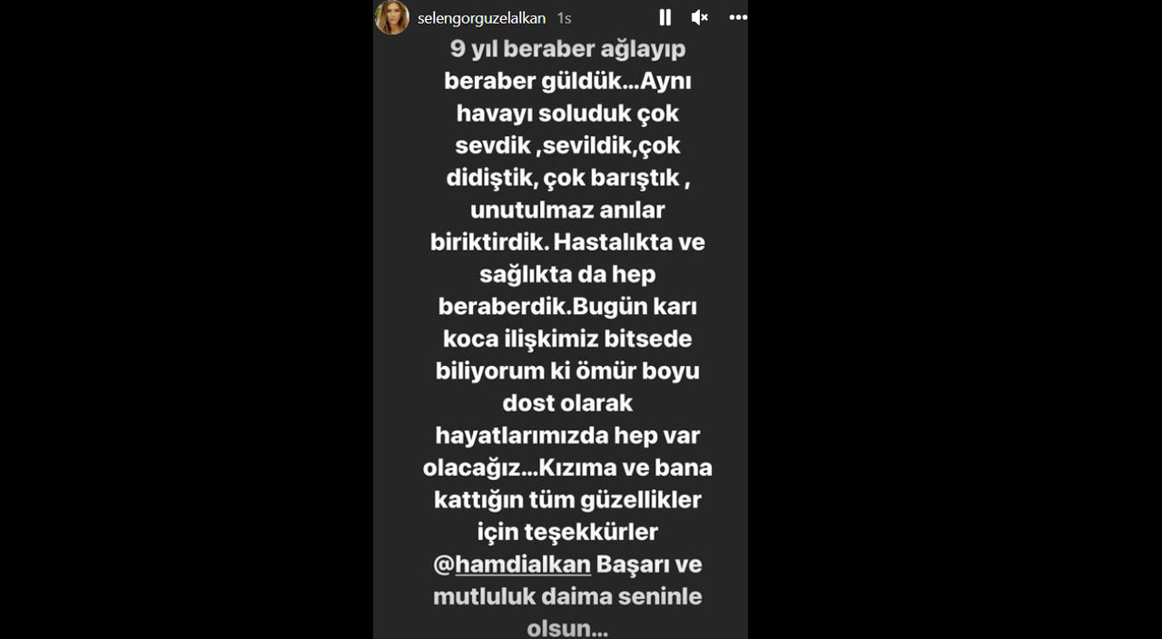 Hamdi Alkan ile Selen Görgüzel boşandı! İlk açıklama geldi: 9 yıl beraber ağlayıp beraber güldük