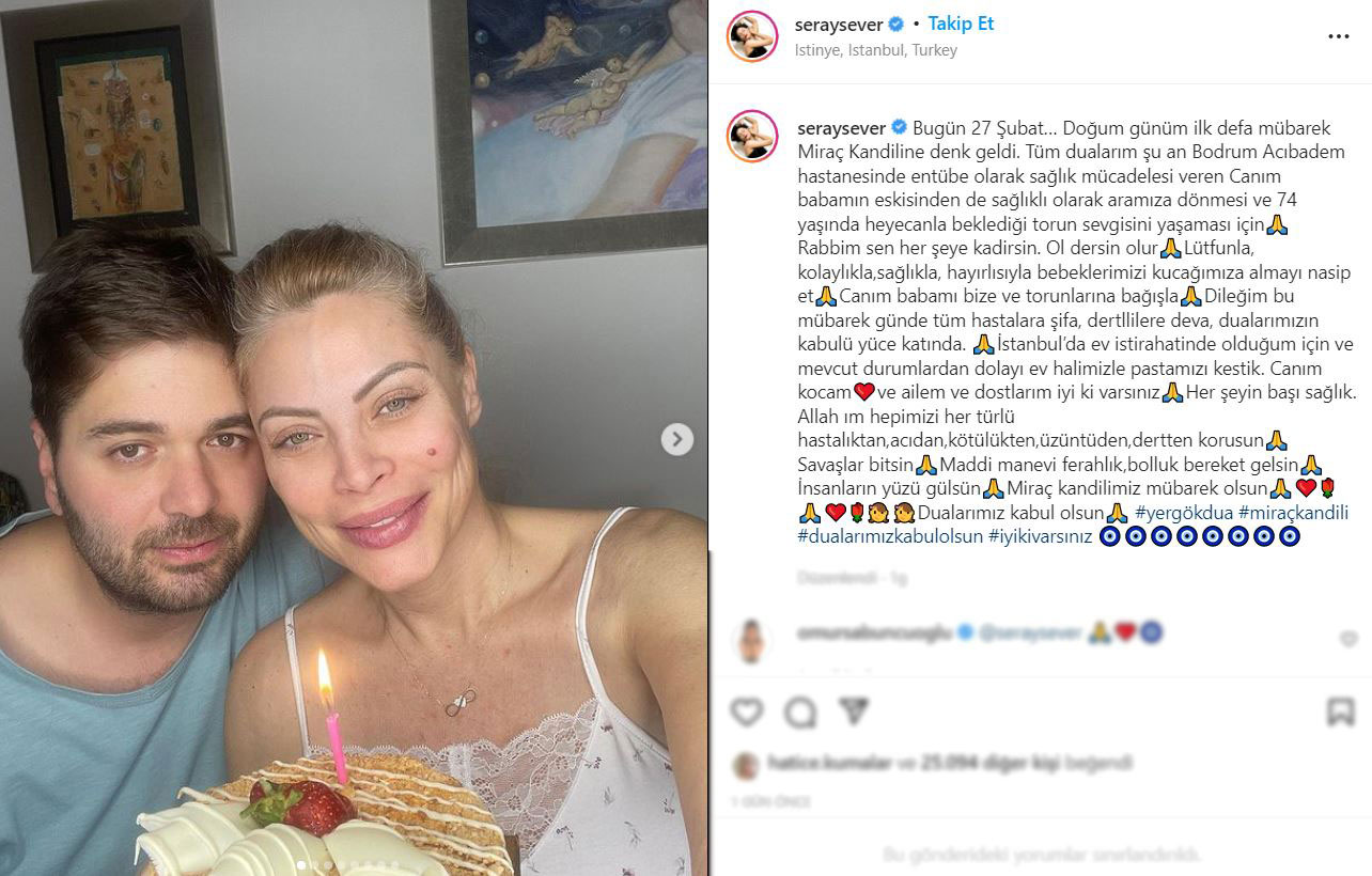 Seray Sever kötü haberi duyurdu, hayranlarından dua istedi