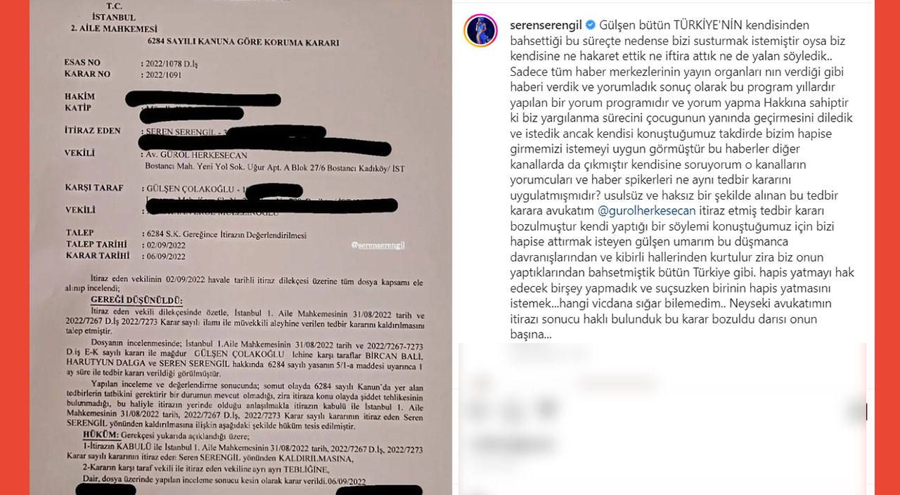Seren Serengil’den Gülşen’e zehir zemberek sözler: “Umarım bu düşmanca davranışlarından kurtulur” Seren Serengil’den Gülşen’e zehir zemberek sözler: “Umarım bu düşmanca davranışlarından kurtulur”