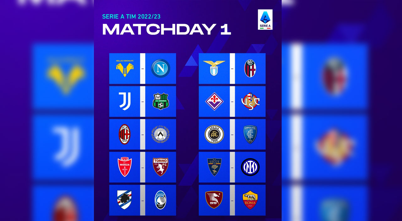 Serie A 2022-23 sezonu fikstürü belli oldu... Milan - İnter derbisi 5. haftada Serie A 2022-23 sezonu fikstürü belli oldu... Milan - İnter derbisi 5. haftada