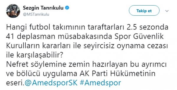 Amedspor'a CHP'li Sezin Tankırulu'ndan destek