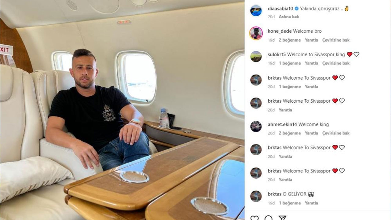 Dia Saba’dan Sivasspor paylaşımı: Tamam, geliyorum