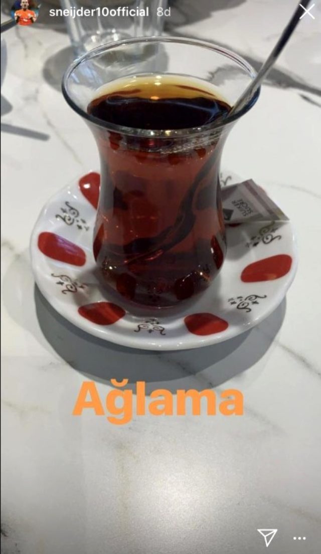 Fenerbahçe'ye bir gönderme de Sneijder'den! Binlerce beğeni aldı