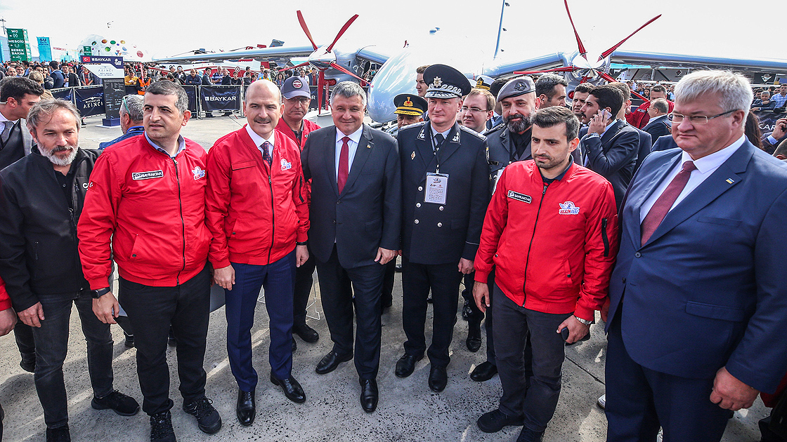 Bakan Soylu, Ukraynalı mevkidaşını TEKNOFEST'te ağırladı