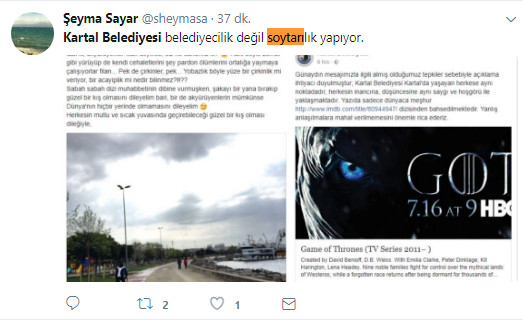 Skandalların eksik olmadığı Kartal Belediyesi'nden tepki çeken paylaşım