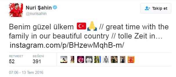 Darbe girişimine spor dünyasından ortak tepki