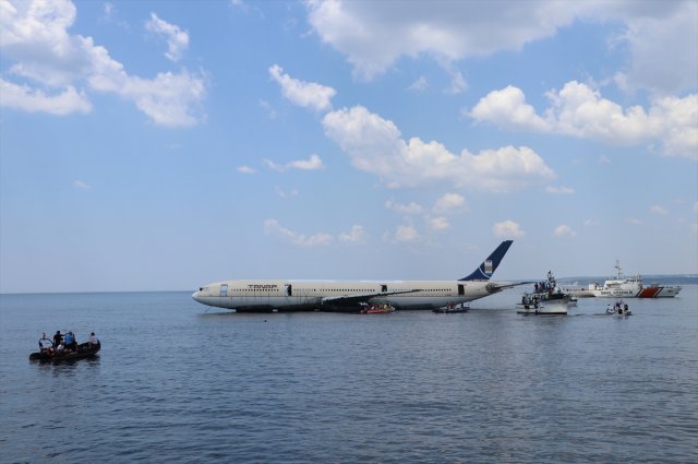 Dev uçak böyle batırıldı