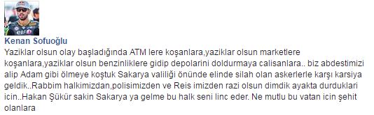 Sofuoğlu'ndan Hakan Şükür'e olay sözler!