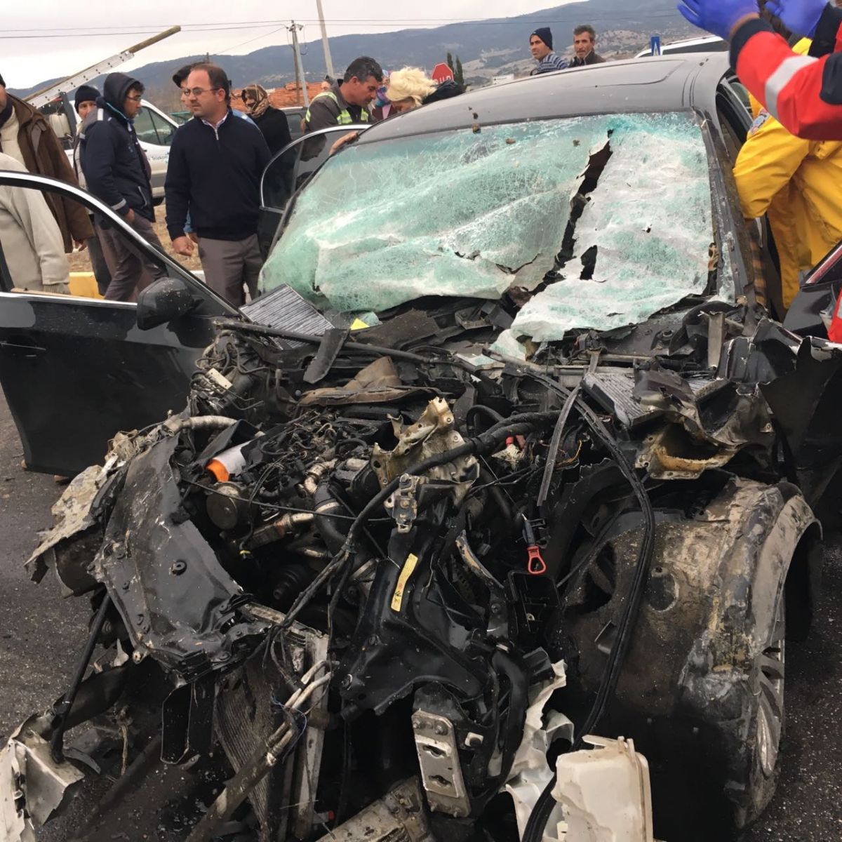 Uşak'ta trafik kazası : 9 yaralı
