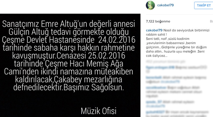 Çağla Şikel’den duygusal paylaşım