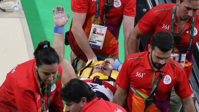 Rio 2016'da Fransız sporcunun bacağı kırıldı