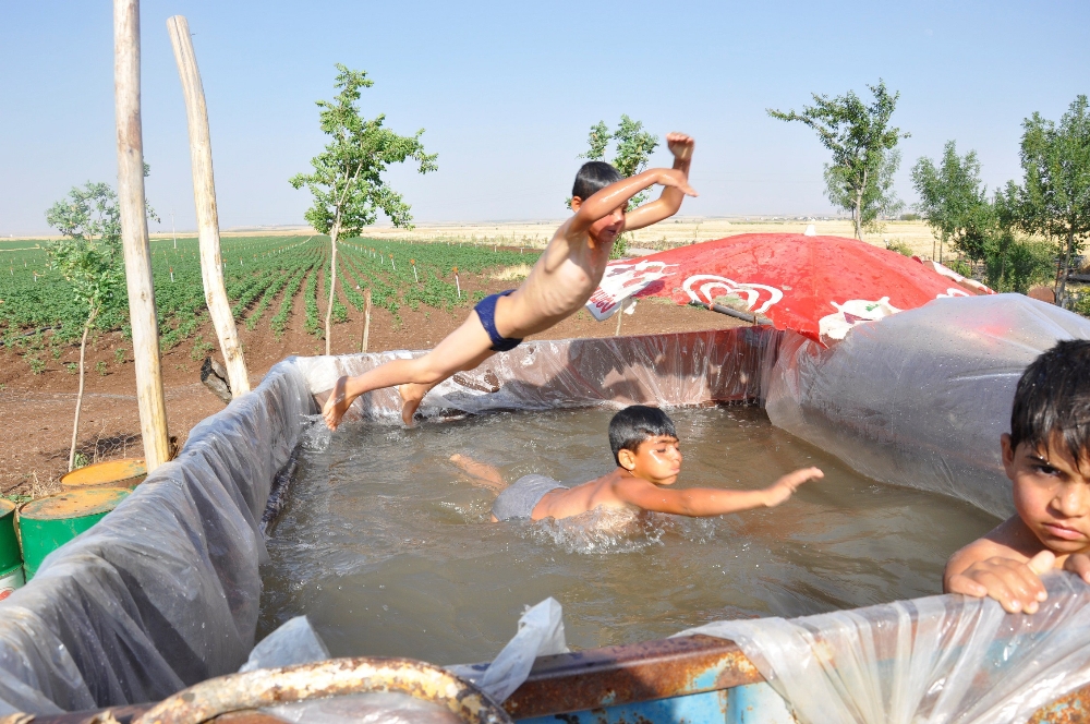 Römorku havuz yaptılar