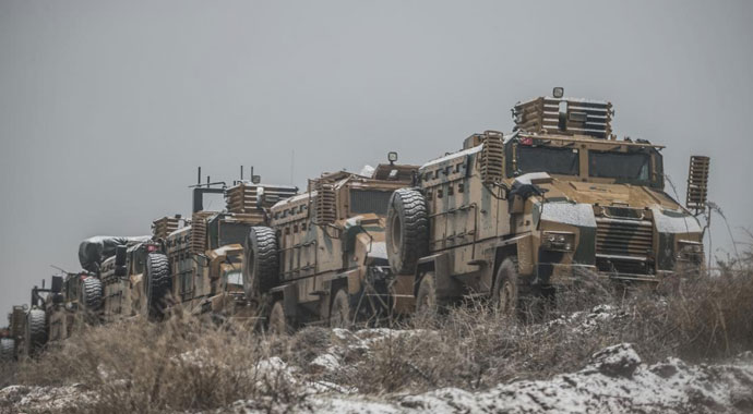 Çok namlulu roketatarlar Suriye sınırına konuşlandırıldı