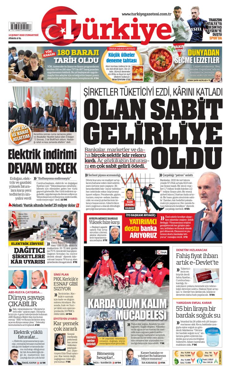 Şirketler kârda, vatandaş darda