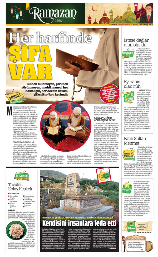 Her harfinde şifa  var