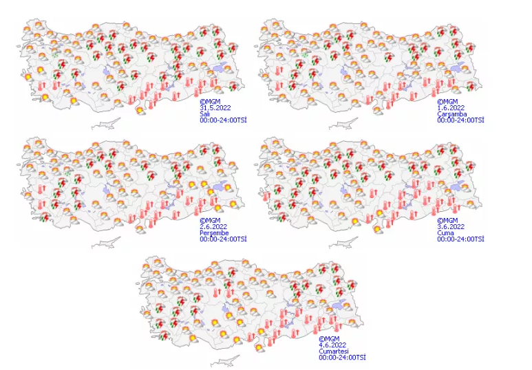 Meteoroloji il il sıraladı! Hem kuvvetli sağanak hem de kavurucu sıcaklar geliyor