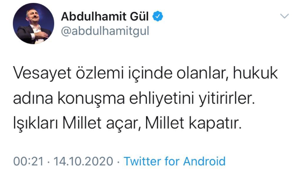 AYM üyesi Yıldırım'dan garip mesaj!