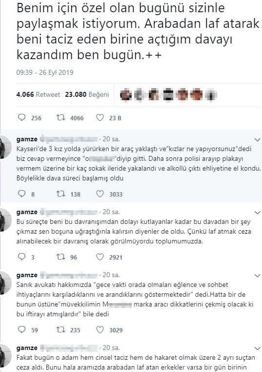 Genç kız kendisine laf atan şahsın peşini bırakmadı