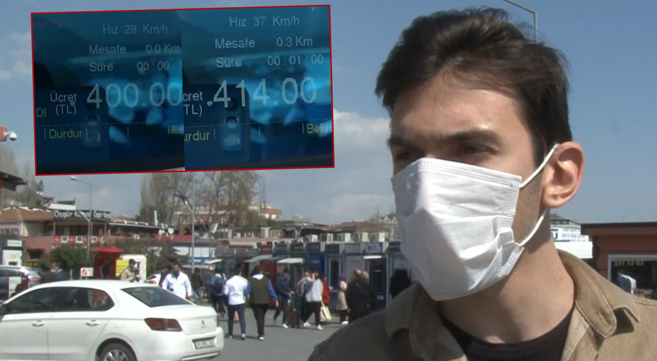 Yolcuya taksimetre şoku: 5 dakikalık yola 435 lira ödedi