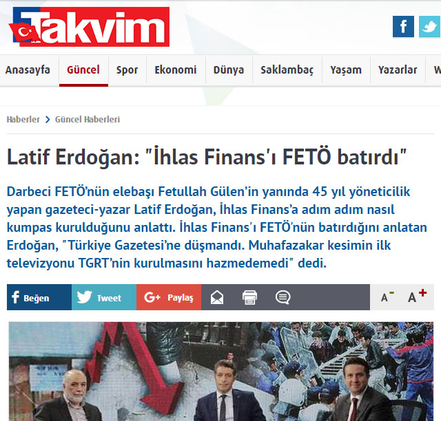 Bütün medya destek verdi