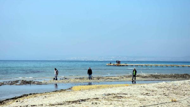 Tekirdağ'da deniz 15 metre çekildi